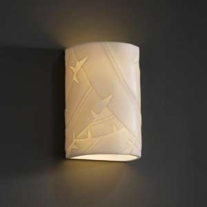 Justice Design Group PNA 0945W BANL Porcelina 1 Light Outdoor Wall 
