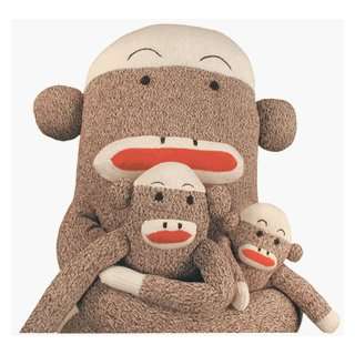  Sock Monkey Plush Toy (three sizes) Toys & Games