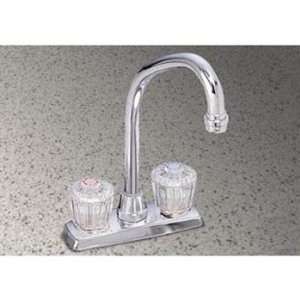 Elkay LKDA2447 Double Handle Cast Spout Bar Faucet with 6 Reach and 