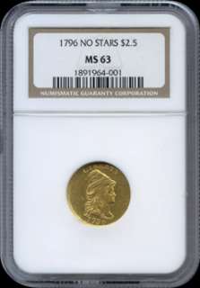  Eagle type from the 1796 1834 era. This NGC certified Mint State 63 