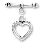 Sterling Silver Toggle Clasps for Beading Choose Style  