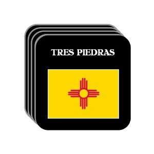 US State Flag   TRES PIEDRAS, New Mexico (NM) Set of 4 Mini Mousepad 