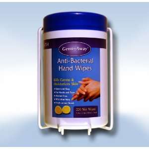  GERM AWAY ANTI BACTERIAL HAND WIPES 220 COUNT CONTAINER 