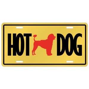 New  Portuguese Water Dog   Hot Dog  License Plate Dog  