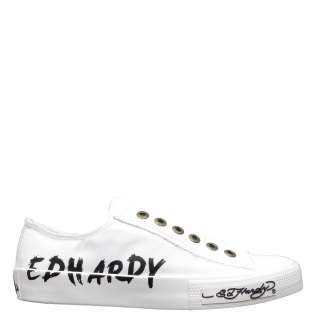 Ed Hardy White Basic Dakota Sneakers for Women  