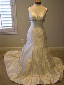 NWT Moonlight Wedding dress Bridal gown SILK ivory w/crystal beading 
