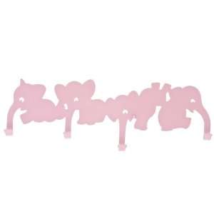    Present Time Metal Pink Elephant Coat Hanger