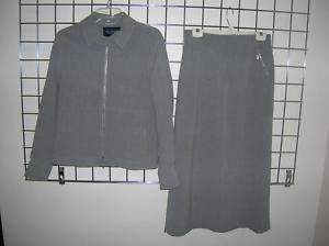 MONDI SPORT womans grey skirt suit 8/10 AWESOME  