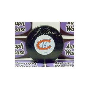 Guy Lafleur autographed Montreal Canadiens Hockey Puck 