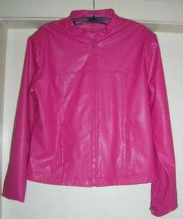 Lederjacke (Kunstleder) PINK ungetragen Gr. 176 / Gr. 38 in 