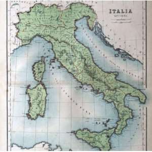  Old Italy Map 12 x 12 Paper