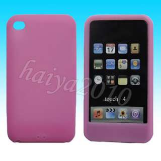   of 11 colors silicone case cover skin for apple ipod touch 4 4th gen