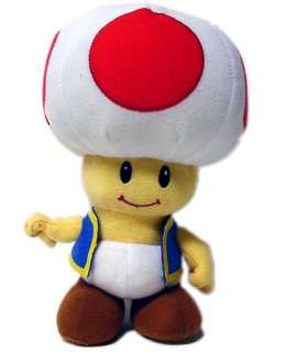 Hier gibt es die Super Mario Brothers Stoff Figur Toad zu erwerben.
