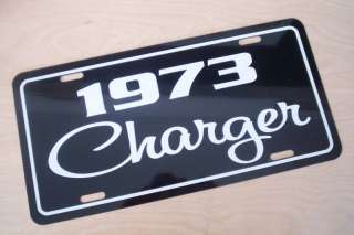 1973 Dodge Charger license plate tag 73 sign mopar  