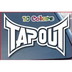  Tapout Logo Car Window Decal Sticker 9 Wide White 