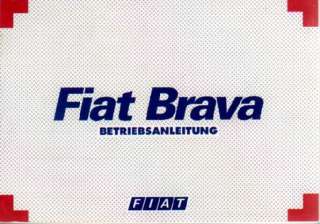 FIAT BRAVA Bedienungsanleitung 1996 Handbuch BA  