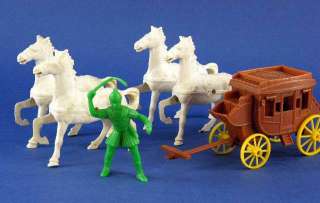   Toys Playset Pieces 4 Chariot Horses Stagecoach Roman w Whip  
