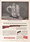1956 WINCHESTER MODEL 70 TARGET RIFLE WIMBLEDON CUP Vintage 50s AD