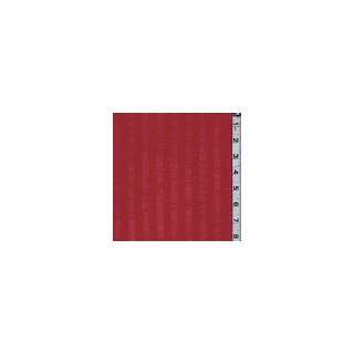  *5 1/2 YD PC  Red Leno Stripe Linen   Apparel Fabric Arts 