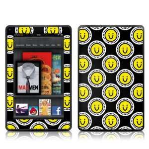 Happy Face Design Protective Decal Skin Sticker for  Kindle Fire 