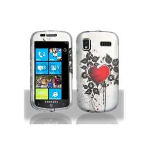 Samsung i917 Focus Graphic Rubberized Shield Hard Case   Sacred Heart 