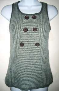 ANTHROPOLOGIE by Laureate Lane Wool Blend Sleeveless Sweater Top S 
