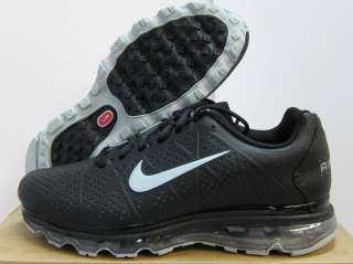 NEW MENS NIKE AIR MAX+ 2011 LEATHER RUNNING [456325 090] BLACK 