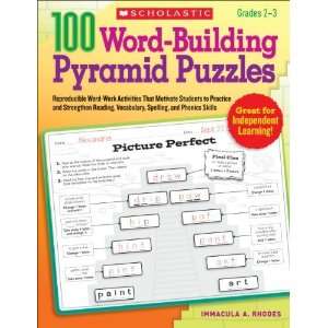   978 0 545 20822 2 100 Word Building Pyramid Puzzles Toys & Games