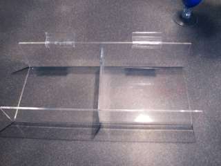 12 acrylic divided shelves great display shelves  