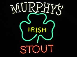 Murphys Irish Stout Promotional Beer Pub Bar Light Neon SIgn LOOK 