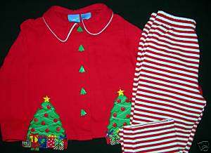   Girls Christmas Holiday Baby Crew Two Piece Red and White Outfit 2 T