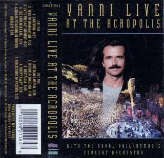 Yanni Live at the Acropolis   Yanni (Cassette 1995, Private Music) in 