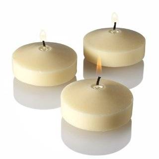 Ivory Floating Candles Set of 24 Wedding Party Favor