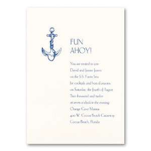  Anchor With Ropes Invitation by Checkerboard