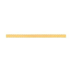  Sheer Pattern Ribbon 1/4X50 Yards Yellow W/White Dots 