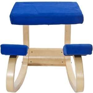   Seating Circulation Chair in Blue Fabric / Natural