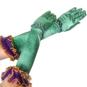  Velvet Mardi Gras Gloves [Health and Beauty] Everything 
