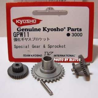 KYOSHO GPW11 SPECIAL GEAR & SPROCKET for 1/8 RC BIKE  