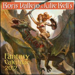 Boris Vallejo & Julie Bells Fantasy 2012 Wall Calendar 0761162461 