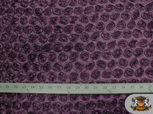 Taffeta Small UBE Rosette Fabric / 58 60 Wide / Sold by the yard 