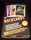 1991 Rockcards Series 1 Trading Card Box 36 Packs