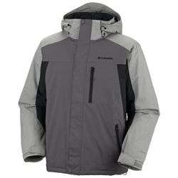 NEW mens COLUMBIA Charcoal Winter Jacket Coat 3XL 3X  
