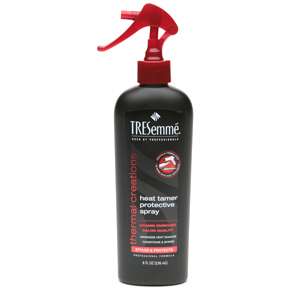 TreSemme Heat Tamer Spray Styles and Protects from Blow Dryer Curling 