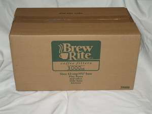1000 ct. Brew Rite Bunn Commercial Coffee Filter 12 cup  