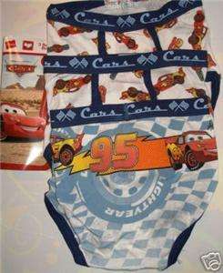 NEW boys 8 Disney CARS MCQUEEN briefs underwear 075338509587  