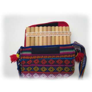 PROFESSIONAL ANDEAN CHROMATIC PANPIPES PANFLUTE + DELUXE CASE HANDMADE 