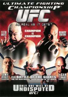 UFC 44   Undisputed   Viewed Only Once   DVD 634991175029  