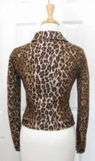 DOLCE & GABBANA Leopard Print Jacket Coat 40 XS/S  