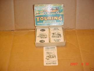 Vintage Parker Brothers Touring Card Game Circa 1920s  