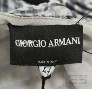 Giorgio Armani Black Label 2pc Grey Blue Velvet Halter Top Pants Suit 
